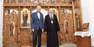 Vizita de onoare a Excelenței Sale, domnul Președinte Emil Constantinescu, la Reședința Mitropolitană din Chișinău