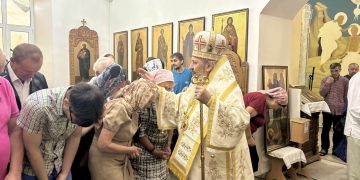 Duminica a 11-a după Rusalii, prăznuită la Paraclisul Mitropolitan „Sfântul Ioan Teologul” din Chișinău, sub ocrotirea Sfinților Mucenici Adrian și Natalia