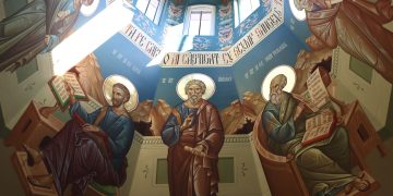 Lucrările de pictură bizantină la Paraclisul „Sfântul Ioan Teologul” din Chișinău, finanțate de DRRM al Guvernului României, au fost finalizate