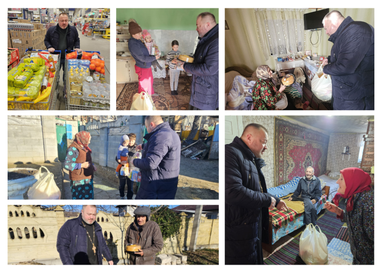 Gesturi de bunătate în Peresecina: Părintele Sergiu Matei și fii săi duhovnicești sprijină persoanele defavorizate