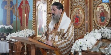 Predica PS Nectarie de Bogdania în Duminica Izgonirii lui Adam din Rai, la Mănăstirea Ulmu