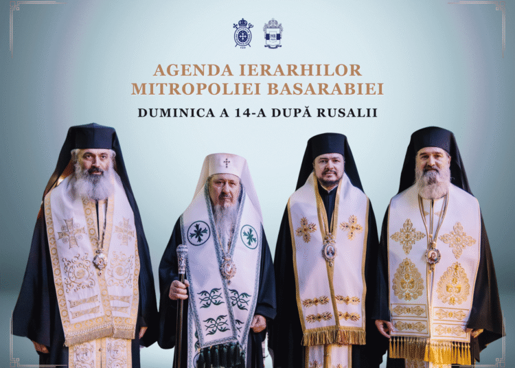 Agenda ierarhilor Mitropoliei Basarabiei în Duminica a 14-a după Rusalii (14 septembrie 2025)